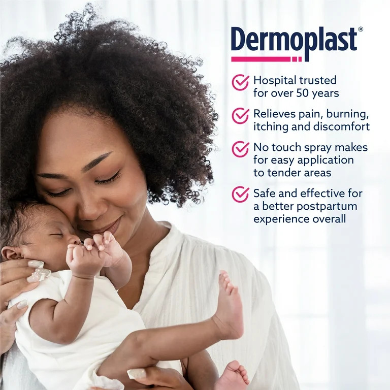 Dermoplast Postpartum Perianal Pain Relief Spray, Unscented, 2.75 oz | Walmart (US)