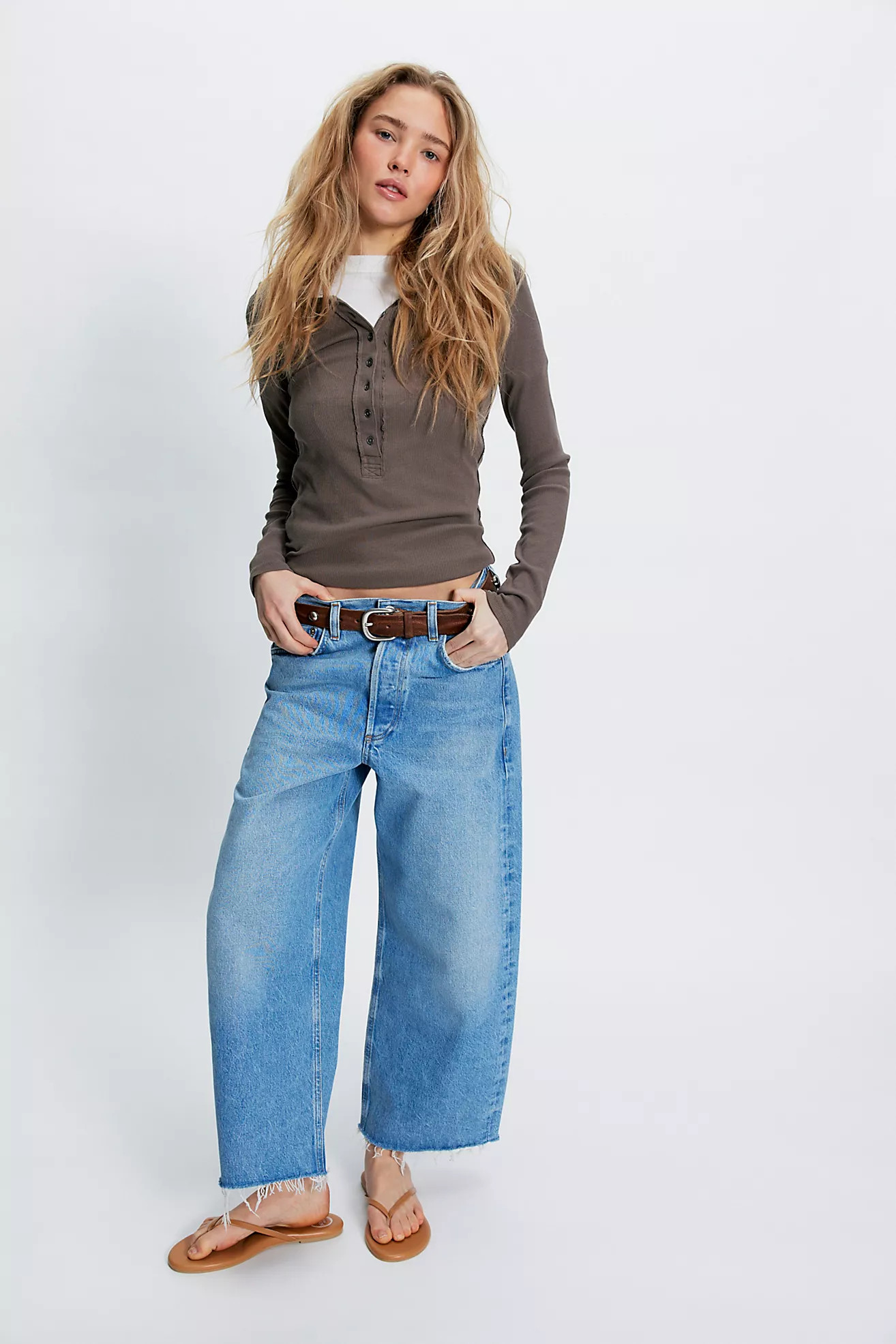 Citizens of Humanity Ayla Raw Hem Crop Jeans | Free People (Global - UK&FR Excluded)