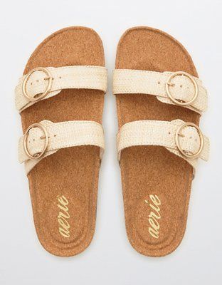 Aerie Straw Slides | American Eagle Outfitters (US & CA)