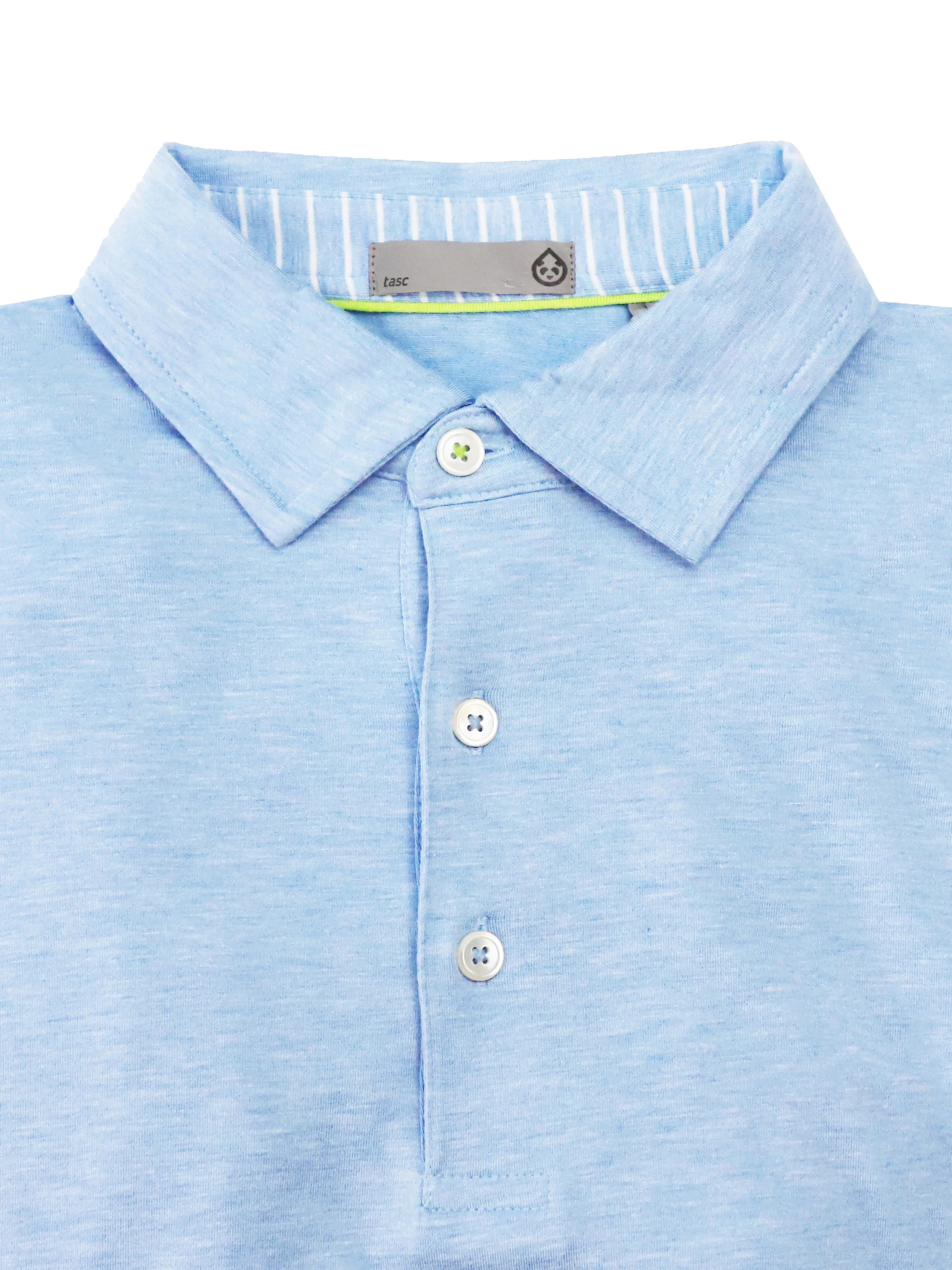 tasc Polos: Cloud Polo - Size M in Polar Heather - tasc Performance | tasc Performance