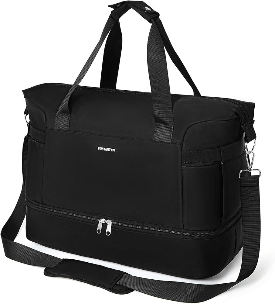 BOSTANTEN Weekender Bags for Women Travel Under Seat Carry On Bag Duffle Bag with Shoe Compartmen... | Amazon (US)