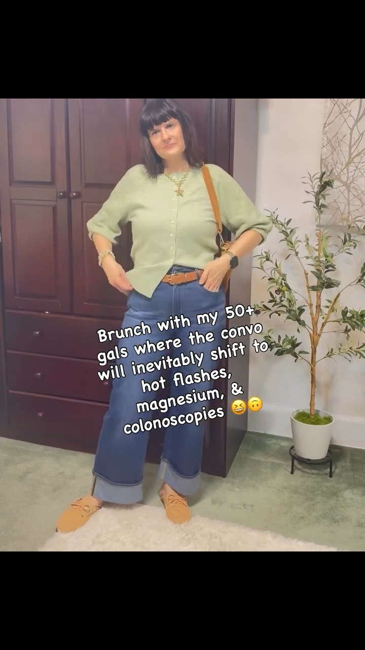 Getting older is fun. 🤪

How to shop: 
1-click the LTK link in my bio 
2-comment SHOP to get the link in your DMs 
3-direct link to LTK in my stories or here to my shop:  www.shopltk.com/explore/Mid_Life_Styled 

style tips over 50, midlife fashion, spring 2026 fashion, midsize fashion, shopping, shopping on a budget

#LTKMidsize #LTKOver40 #LTKootd