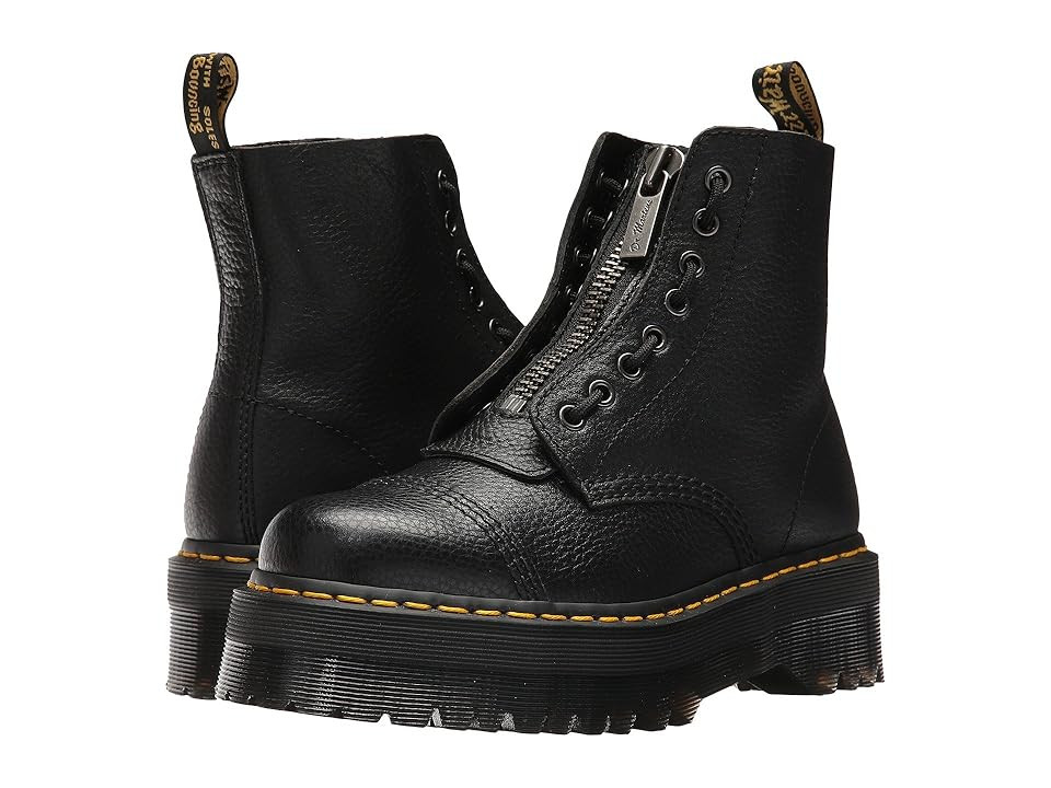 Dr. Martens Sinclair Platform (Black Milled Nappa Leather) Women's Shoes | Zappos