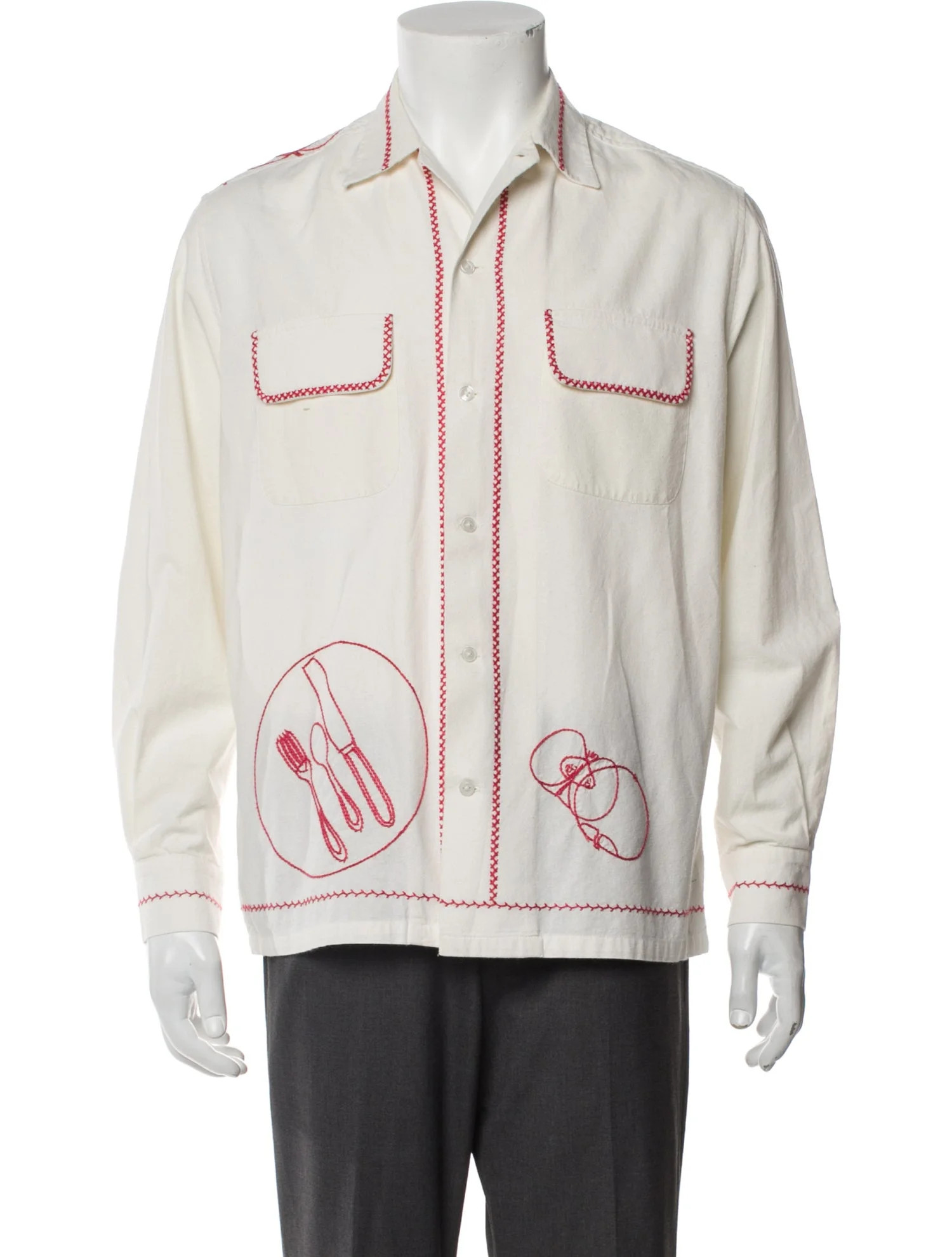 Graphic Print Long Sleeve Shirt | The RealReal