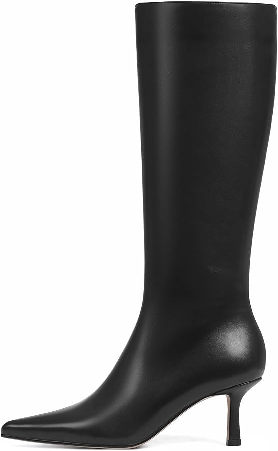 CELNEPHO Knee High Boots Women Pointed Toe Tall Boots Stiletto High Heel Long Boots Side Zipper S... | Amazon (US)