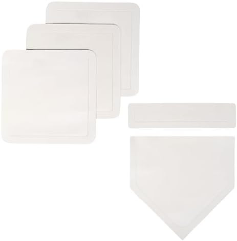 Franklin Sports MLB Throw Down Baseball Bases with Home Plate + Pitcher's Rubber - Backyard Rubbe... | Amazon (US)