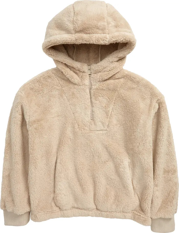 Nordstrom Kids' Half Zip Fleece Hoodie | Nordstrom | Nordstrom