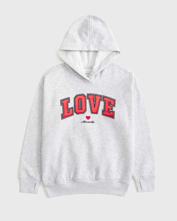 legging-friendly graphic popover hoodie | Abercrombie & Fitch (US)