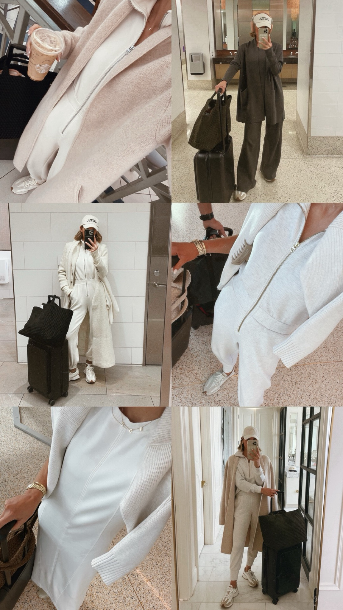 Airport outfits I've worn recently