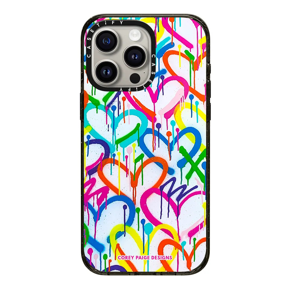 Rainbow Graffiti Hearts by Corey Paige Designs | Casetify (Global)