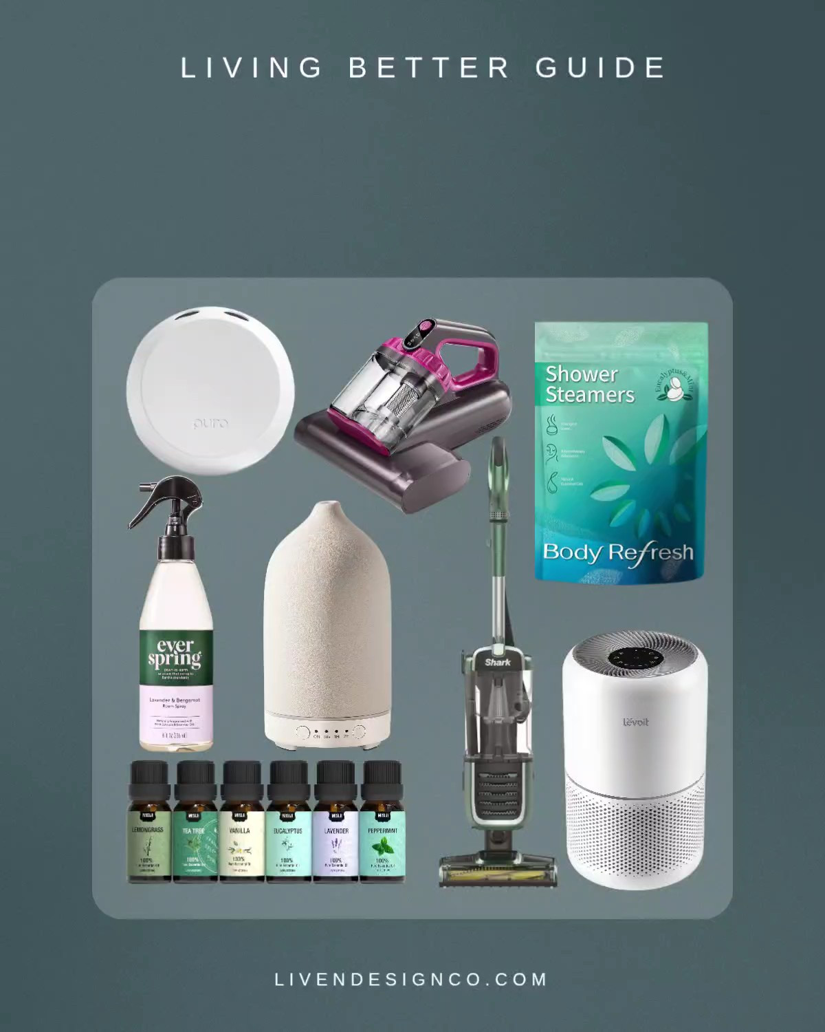 Essential oils. Diffuser. Bath and body. Shower steamers. Pura. Air purifier. Mattress vacuum. Shark vacuum. Room spray

#LTKselfcare #LTKHome #LTKBeauty