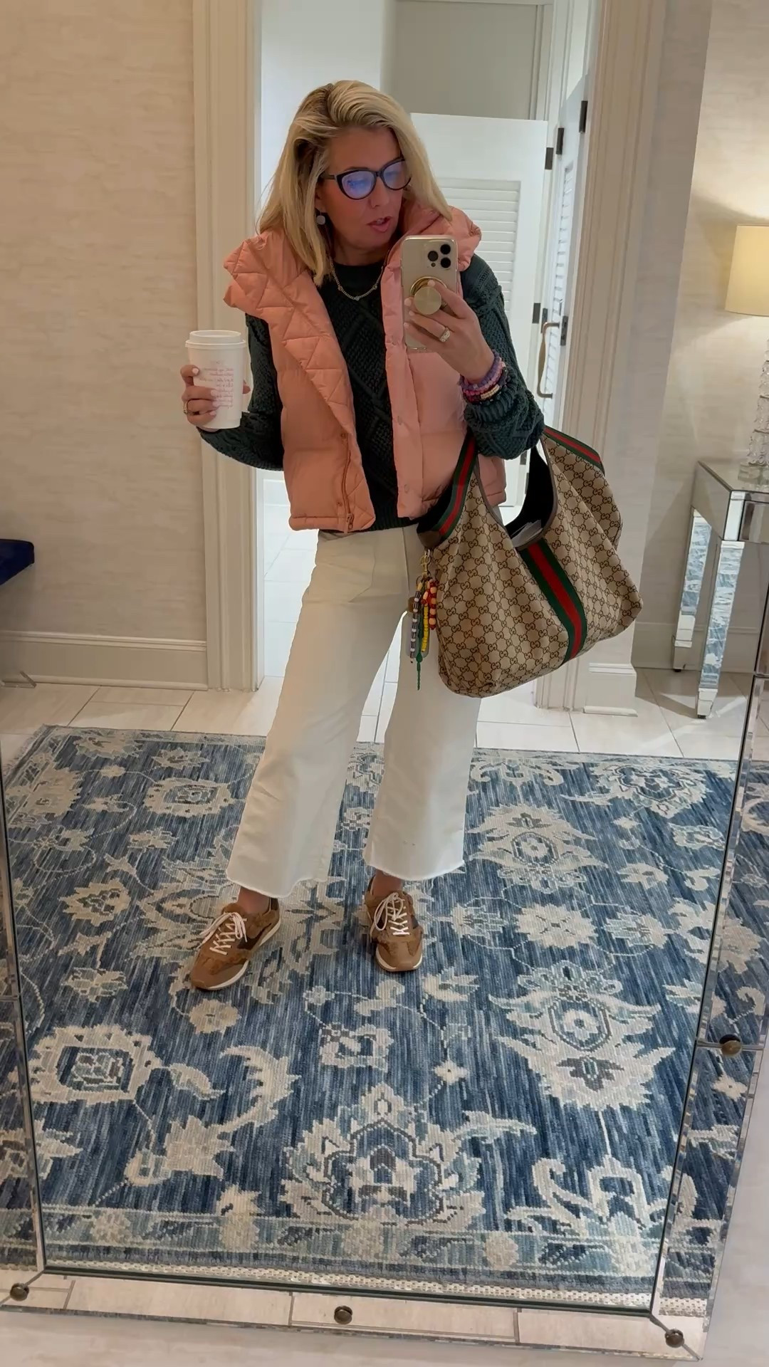 Real life, real me…. Mood boosted & here we go!

Xs sweater 
2 vest
8 shoes
25 jeans 

Code Catherine20 on the arm candy


#LTKWorkwear #LTKdayinmylife #LTKootd