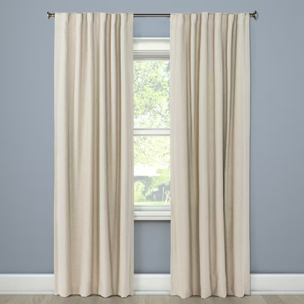 1pc Blackout Aruba Linen Window Curtain Panel - Threshold™ | Target