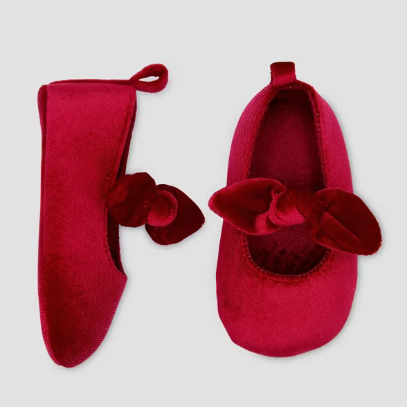 Baby Girls' Mary Jane Bow Crib Shoes - Just One You® made by carter's Pink 0-3M | Target