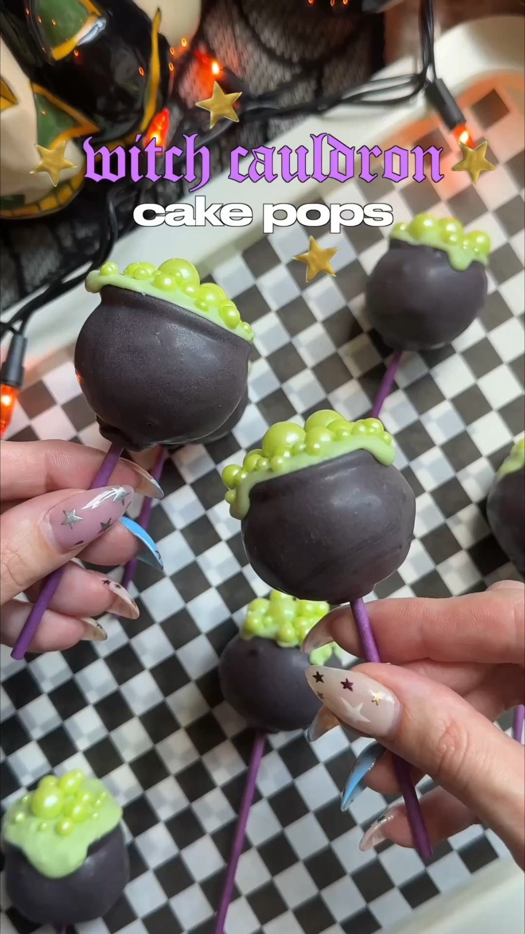 cake pops, but make them witchy 🖤🔮✨

#LTKSeasonal #LTKfoodie