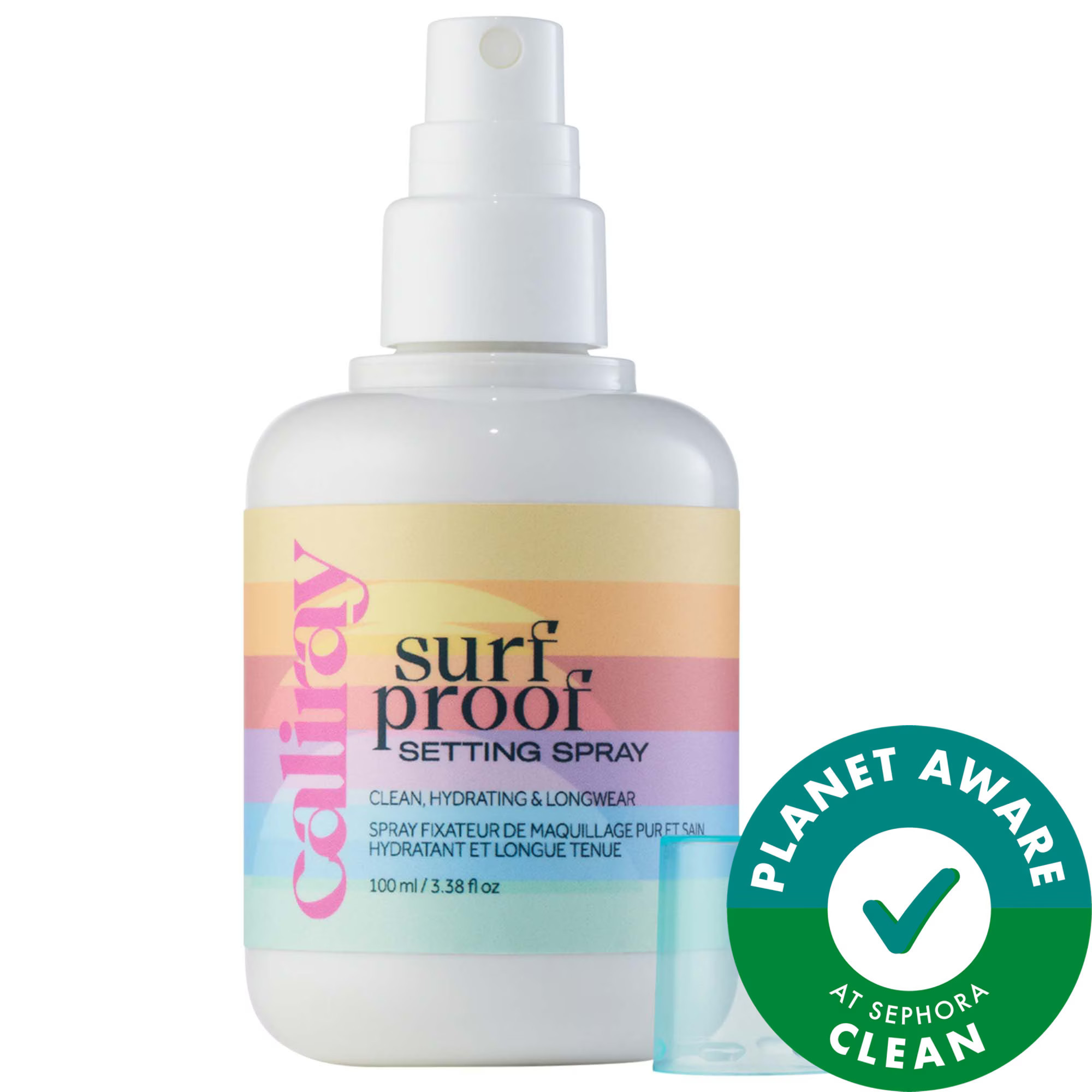 caliray Surfproof 24-hour Waterproof & Transferproof Setting Spray 3.4 oz / 100 mL | Sephora (US)
