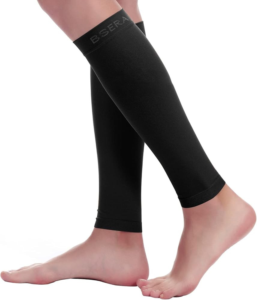 BSERA Calf Compression Sleeve Women, 2 Pairs 20-30mmHg Footless Compression Socks for Swelling Sh... | Amazon (US)