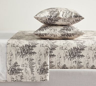 Rustic Forest Percale Sheet Set | Pottery Barn (US)