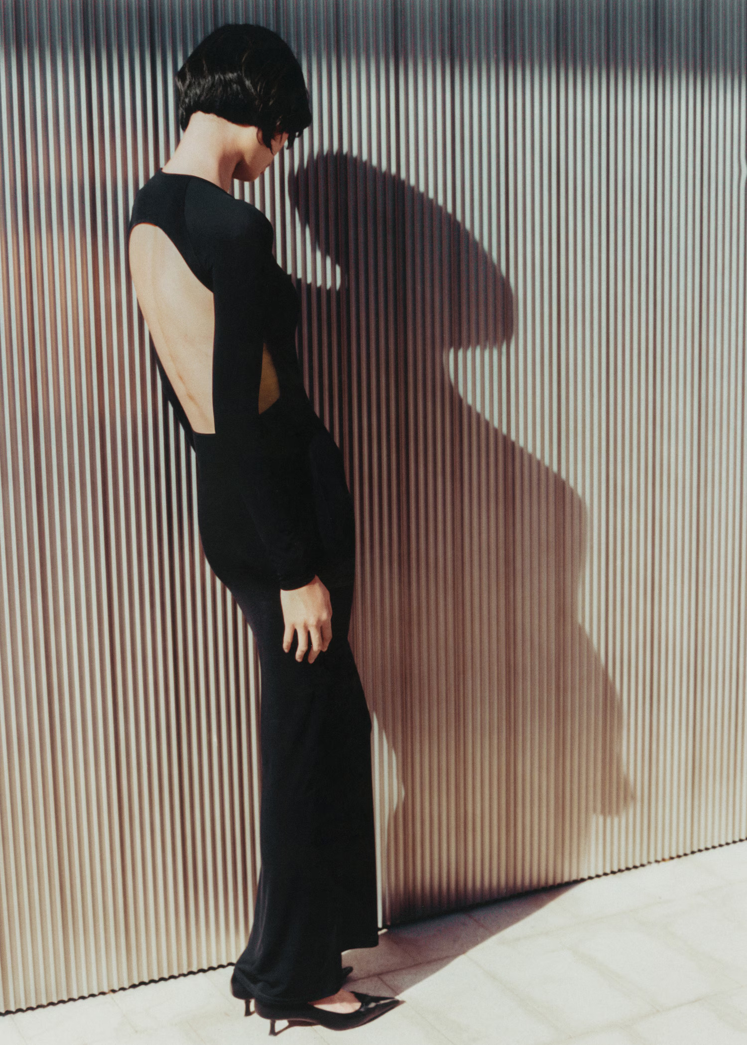 Long dress with open back - Women | MANGO USA | Mango (US/MX/AU)