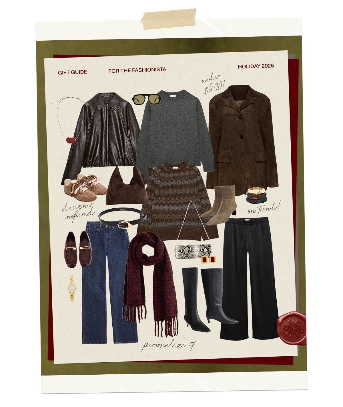 Gift guide for the fashionista! 🎁 


Gift ideas for her 
Gift guide for her 
Fashion gifts 
Knee high boots 
Jeans 
Denim 
Leather jacket 

#LTKStyleTip #LTKHoliday #LTKGiftGuide