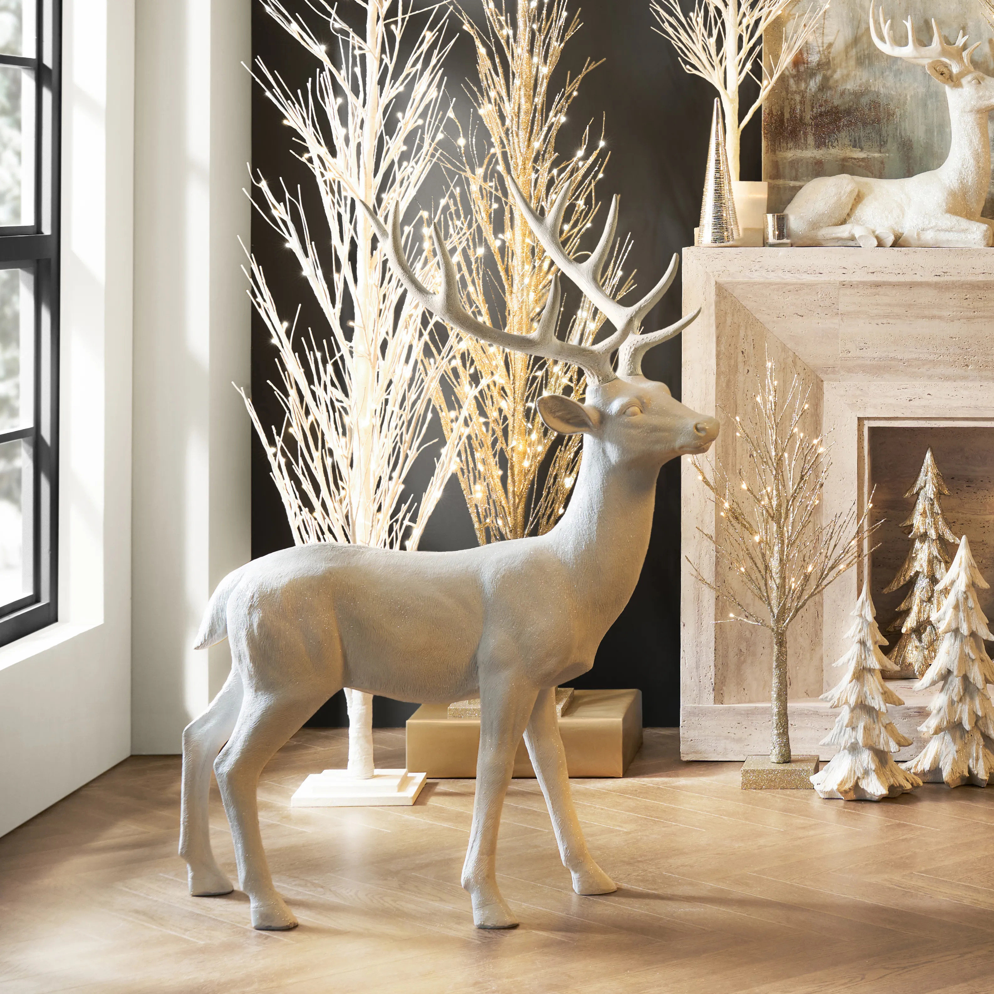 White Majestic Deer | Z Gallerie