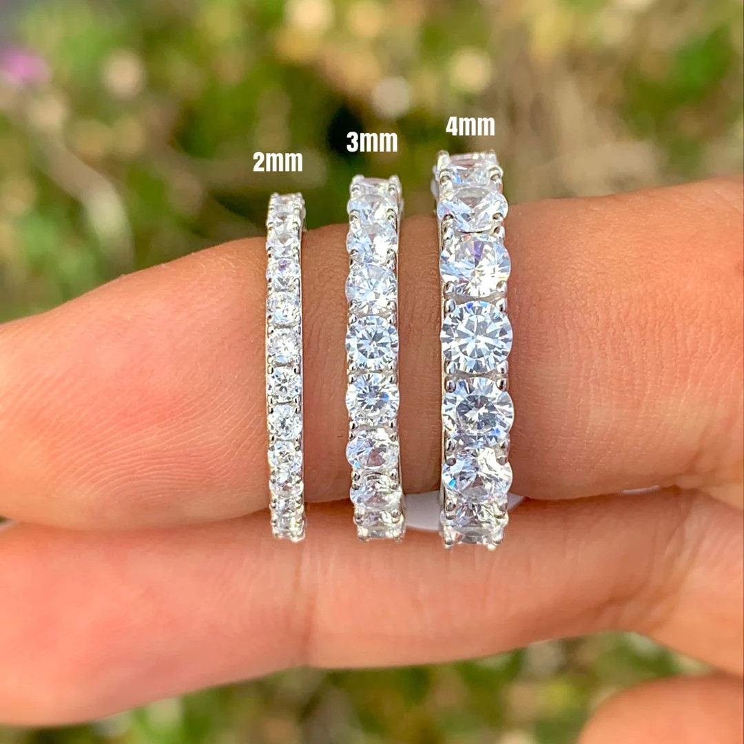 Eternity Ring, Eternity Band, Wedding Band, Engagement Ring, Stacking Ring, Anniversary Ring, Sta... | Etsy (US)