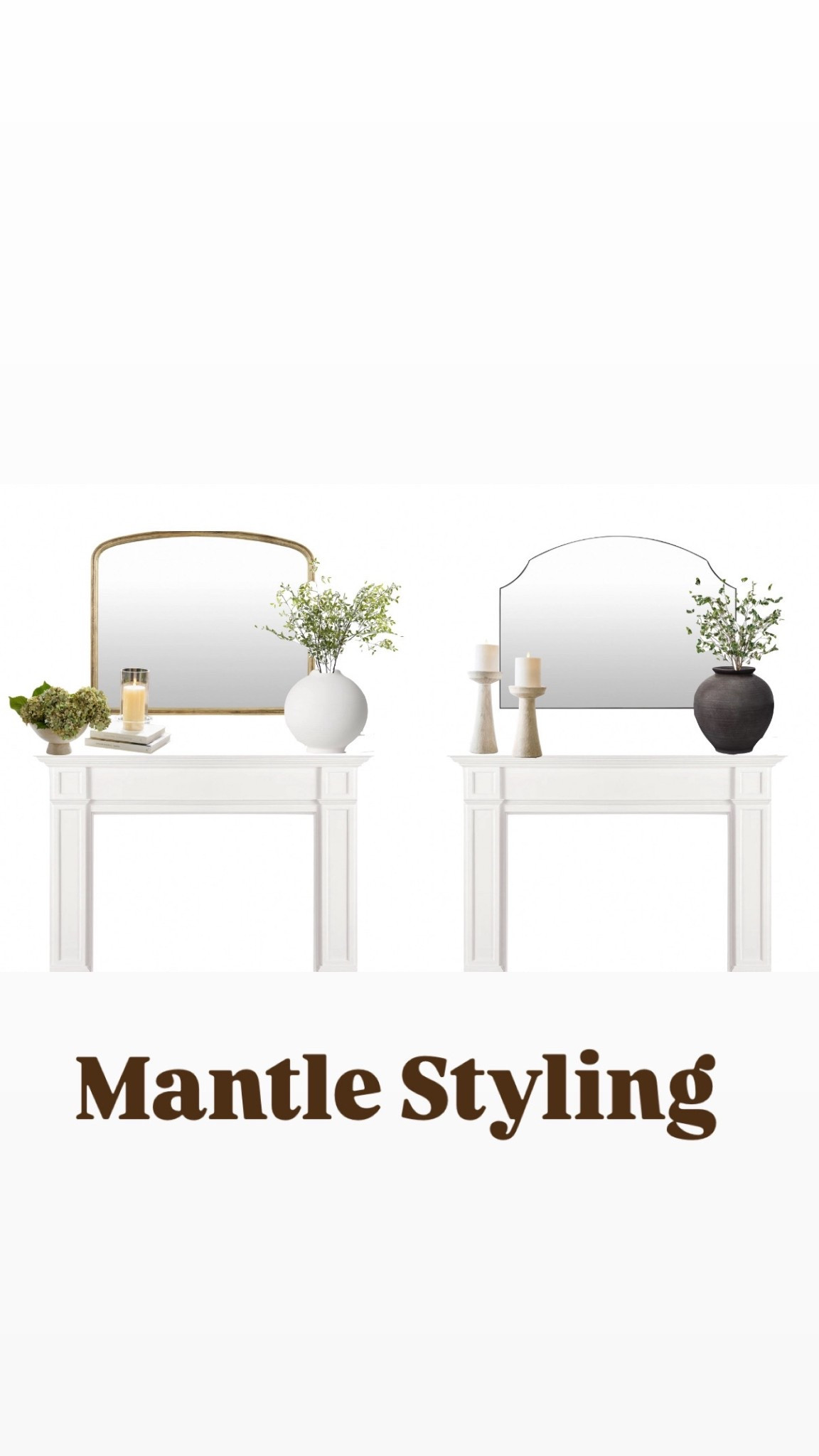 Simple fireplace mantle ideas, styled for you! #ltkhomedecor 

#LTKHome