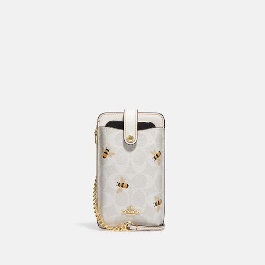 Phone Crossbody In Signature Canvas With Bee Print | Coach Outlet