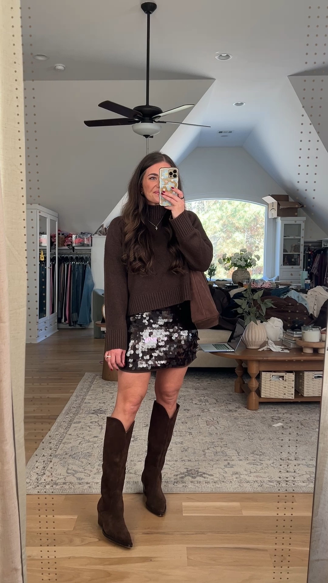 Skort & Sweater TTS - M. Abercrombie haul! 😍🫶🏼⭐️ 20%-50% off everything 🤩👏🏼 AND my code AFMORGAN stacks for extra 15% off!!! ⭐️ 

Sizing info:
I’m a true size 8/M & 5’5. My waist 29”, hips 40”, & bust 36.5”
•Jeans TTS - 29 reg in light knee destroy wash - my fave jeans ever & this wash is my fave - just restocked in all sizes!!! 🤩 & new ones - dark w raw hem • Baggy jeans “dark w bow embroidery”
•tees & sweaters all TTS - M 
•skort TTS - M
•sweatshirts all size L
•pajama pants TTS - M
•houndsooth 1/4 zip Sherpa sized up 1 to L
•athletic puffer jacket & dress coats TTS - M
•workout clothes & zip hoodie TTS - M 
•dresses TTS - M reg length


Abercrombie haul! 😍🫶🏼 ordered some new jeans, dresses, & outfits for the holidays and OMG! everything is on major deal already for Black Friday!!! ⭐️ 20%-50% off everything 🤩👏🏼 AND my code AFMORGAN stacks for extra 25% off!!! ⭐️ if you’ve never tried their jeans they’re truly top tier 🤌🏼 my faves just restocked!!! 👖 this haul is SO GOOD OMG!!!! Got some new washes & the embroidery tho!!! 🎀 & the prettiest holiday dresses. 🎄 this is the one I’m wearing for our family photos & it’s STUNNING!!! 🙌🏼 & the Christmas PJs + the little Christmas snoopy tee! 😍🥹 I cannot!! What’s your fave from this Abercrombie haul?! 👇🏼 🔗 Comment SHOP for the exact links for everything in this haul! 🔗 & Linking everything for y’all w sizing info on my LTK linked in my Instagram bio! 😘 
 

#abercrombiepartner #abercrombiehaul #abercrombie #liketkit @shop.LTK @abercrombie #momjeans #abercrombiejeans #widelegjeans #holidaydress #sweaterdress  #clothinghaul #oversizedtee #weddingguestdress #workoutoutfit #butterysoft #datenightoutfit #getdressedwithme #sizemedium

*Offer valid in stores and online from 11/24/2025-12/1/2025 in US/CA. Excludes clearance and gift cards. Online price reflects discount. *Use code AFMORGAN to get an additional 15% off everything in stores and online at checkout from 11/24/2025-12/1/2025 in US/CA. Excludes clearance and gift cards. See details online. 

#LTKGiftGuide #LTKCyberWeek #LTKHoliday