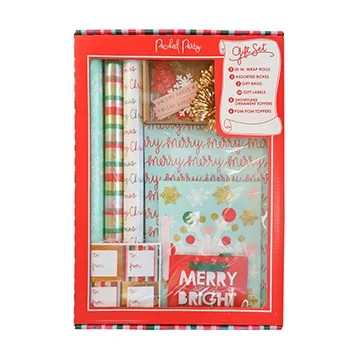 Packed Party "Extra Merry" Gift Wrapping Paper Set - Walmart.com | Walmart (US)