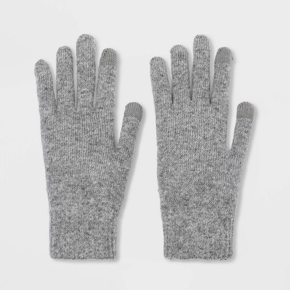 Men's Knit Gloves - Goodfellow & Co™ Gray One Size | Target