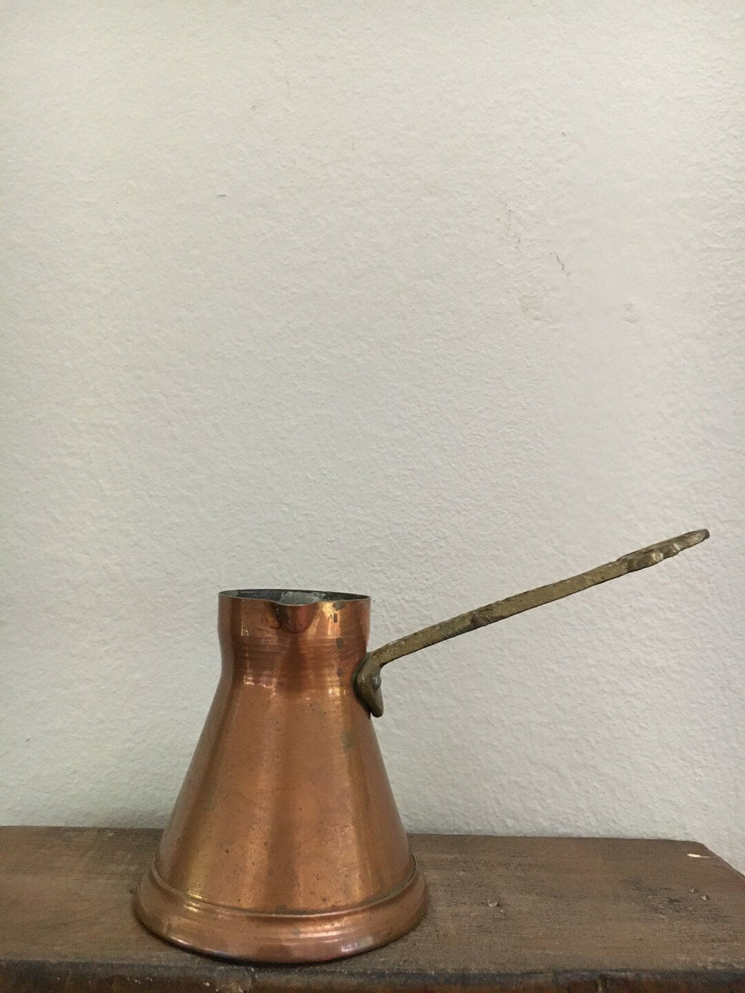 Vintage Copper Turkish Coffee Pot Small Copper Ibrik Long - Etsy | Etsy (US)