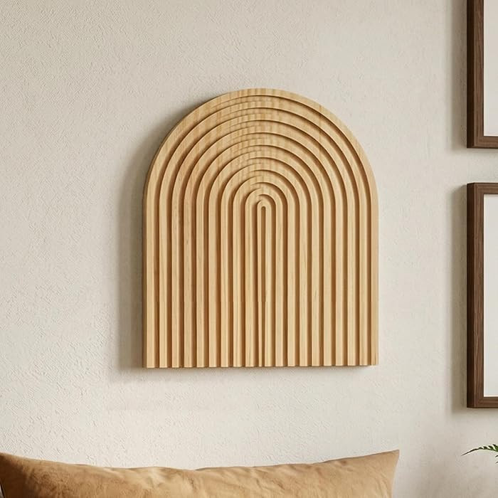 MASHDE Boho Wall Decor, 10 x 12 In Wooden Farmhouse Decor Nature Wall Art for Living Room Bathroo... | Amazon (US)