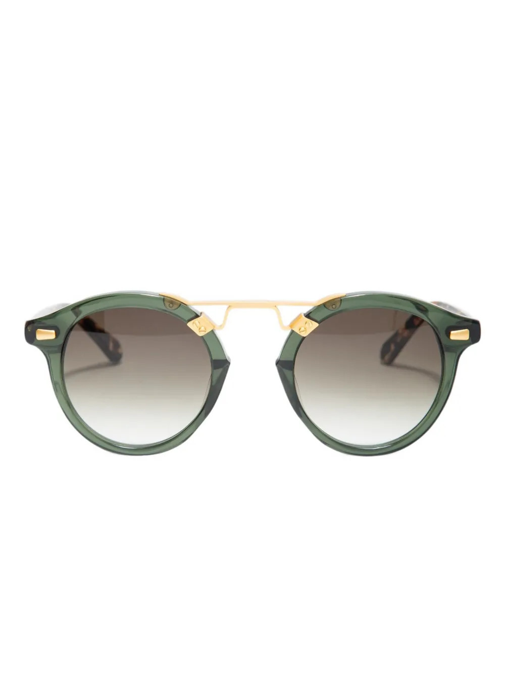 Krewe Du Optic STL II ZULU 24K sunglasses - Green | Farfetch Global