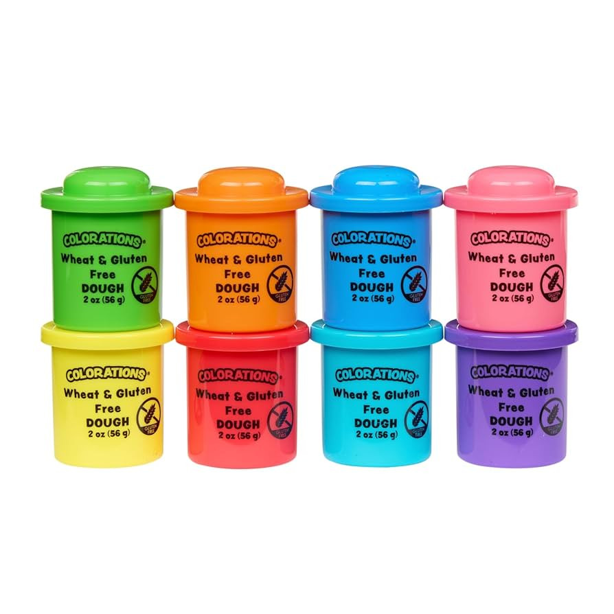 Colorations Wheat & Gluten Free Classic Dough - 8 Colors (2oz Each) | Non-Toxic, Play Dough, Bulk... | Amazon (US)