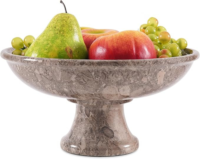 Radicaln Marble Fruit Bowl 10" Inches Oceanic Handmade Bananas Holder, Ideal Salad and Serving Bo... | Amazon (US)