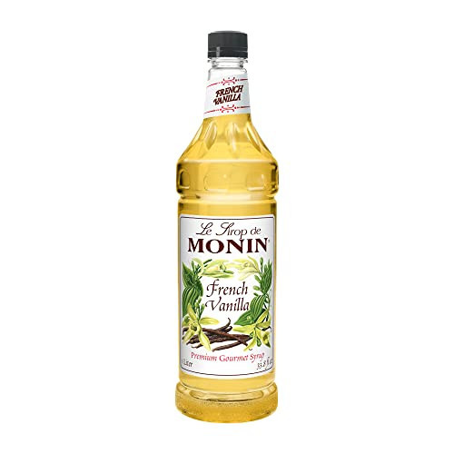Monin - French Vanilla Syrup, Boxed, Versatile Flavor, Natural Flavors, Great for Coffees, Cocktails, Shakes, and Kids Drinks, Non-GMO, Gluten-Free (1 Liter) | Amazon (US)