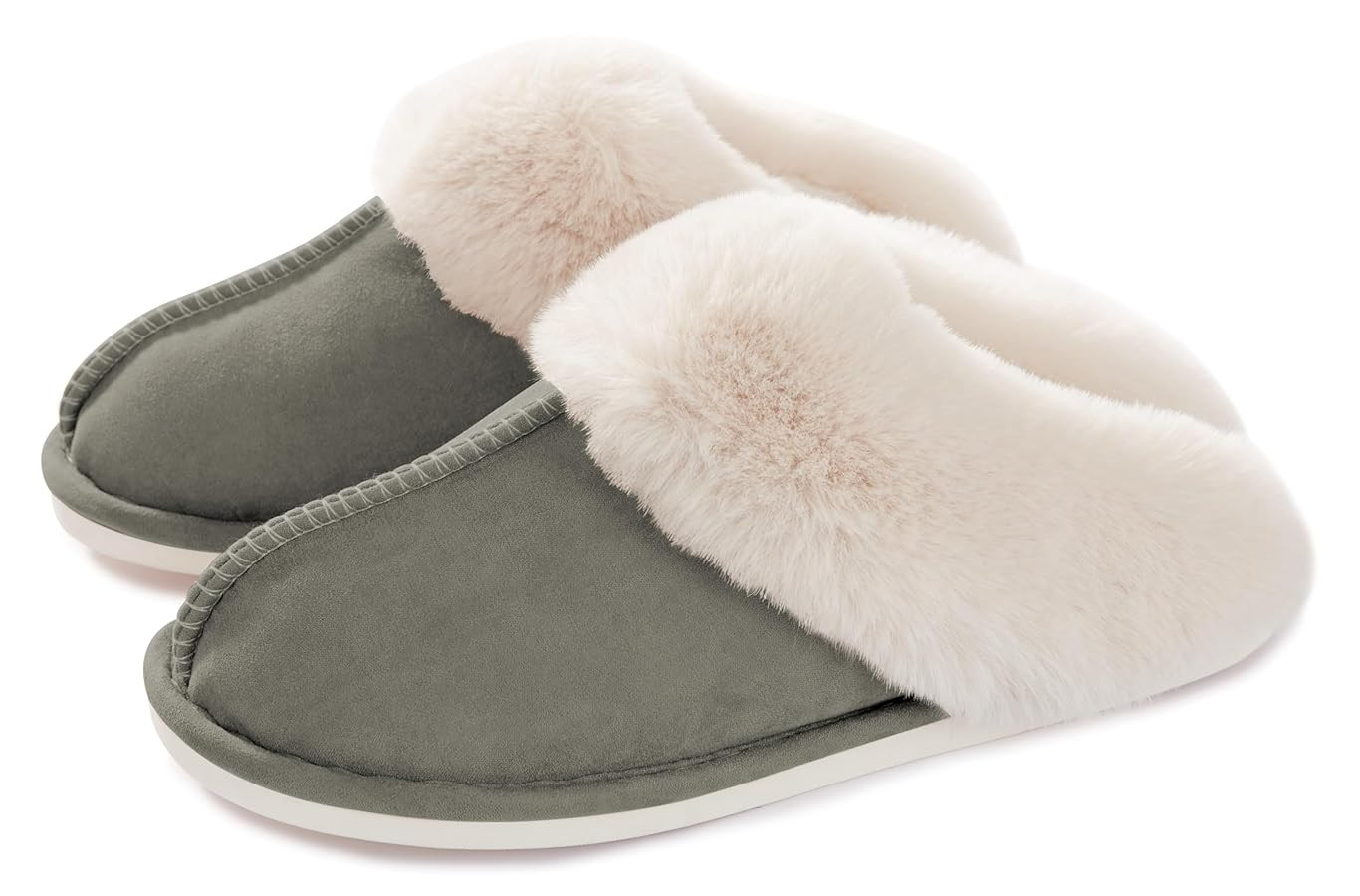 Donpapa Womens Slipper with Memory Foam Fluffy Soft Warm Slip On House Slippers Anti-Skid Cozy Pl... | Amazon (US)