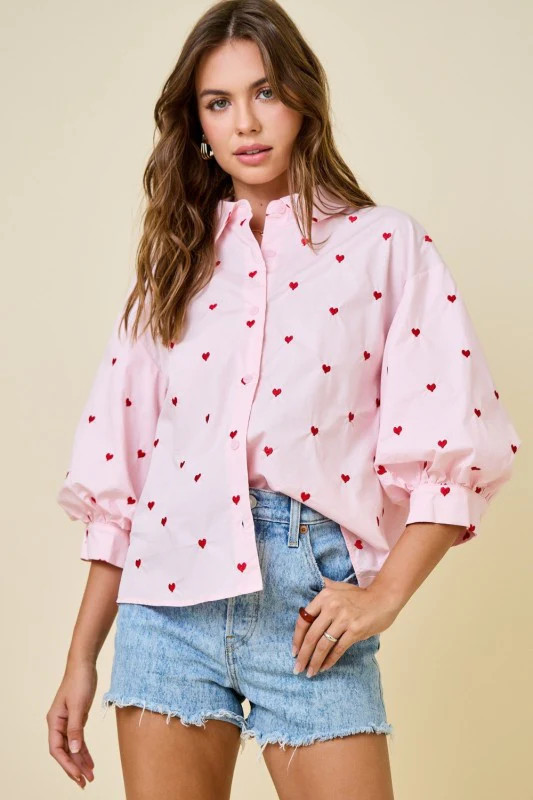 Love Me Button Down Shirt | The Collection Texas