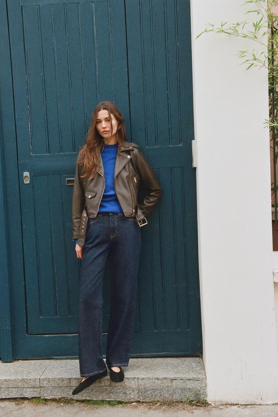 FAUX LEATHER BIKER JACKET | Zara US