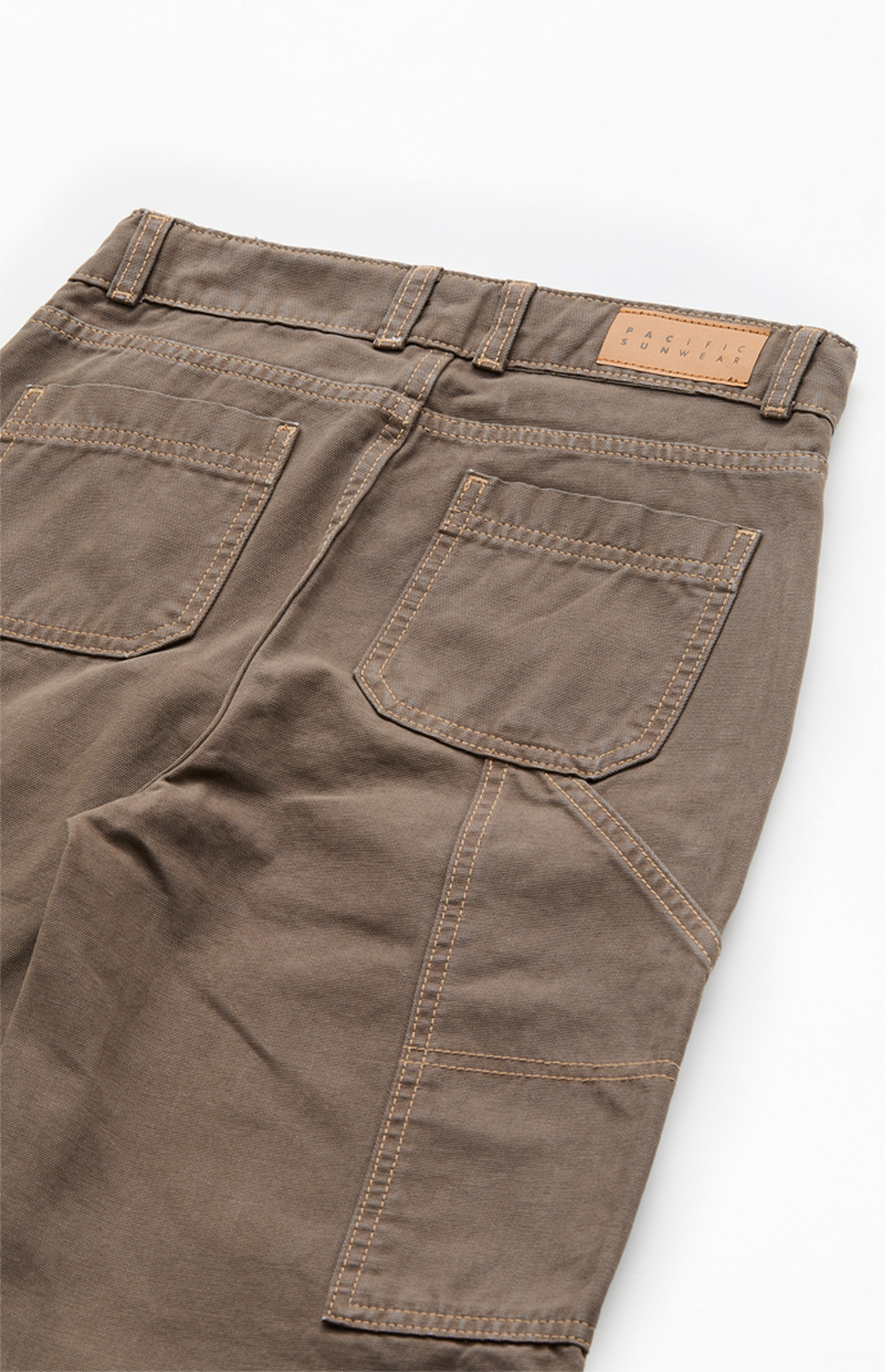 Pacsun Kids Carpenter Baggy Pants Brown | PacSun