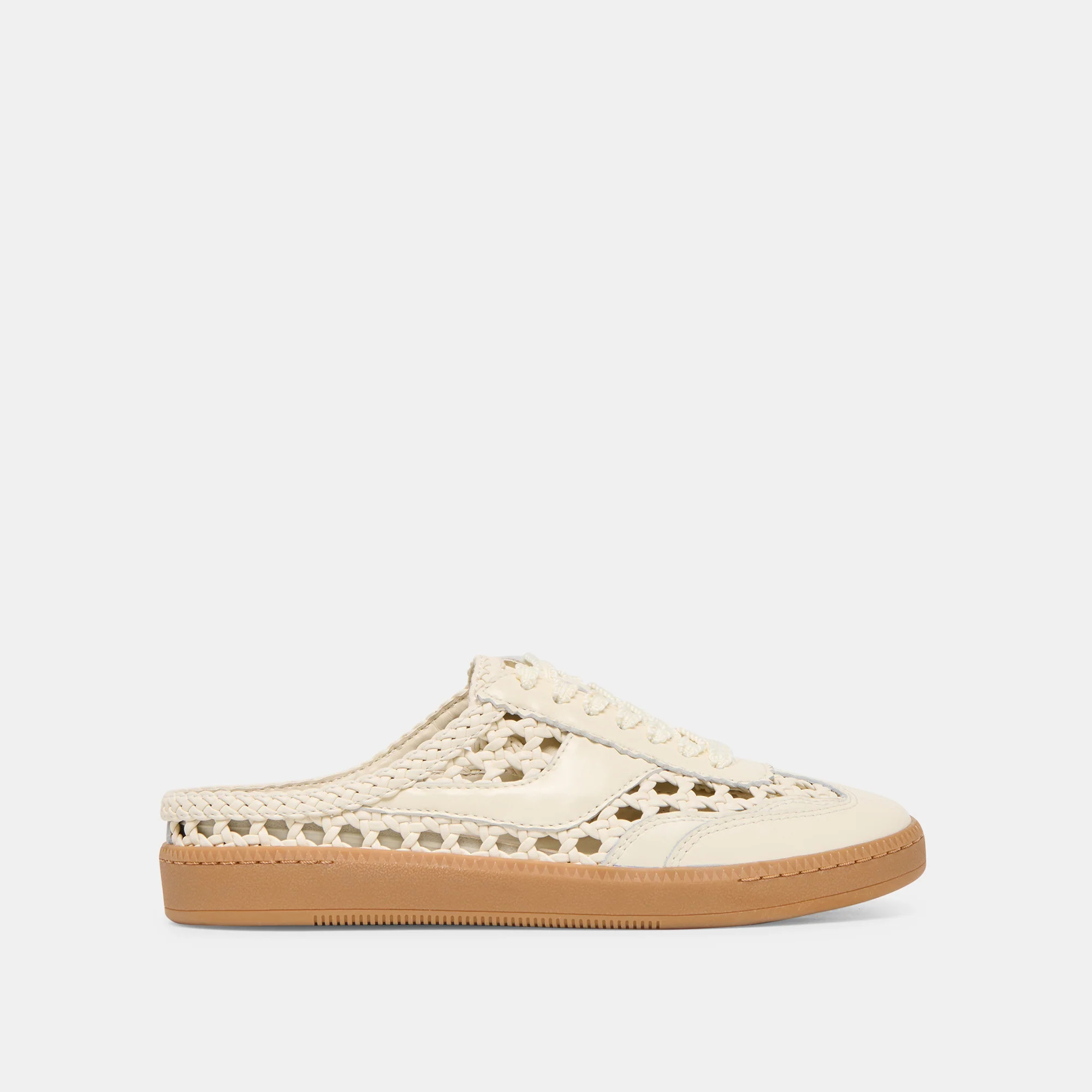 Notice Slide Woven Sneakers Off White Woven Stella | DolceVita.com