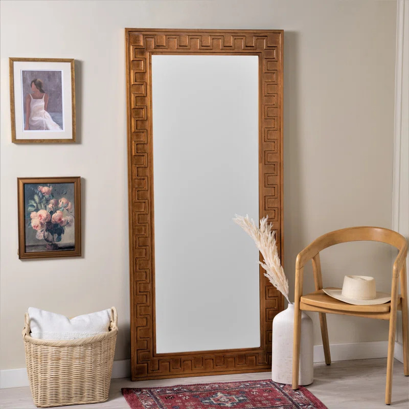 Greek Key Full Length Mirror by Erin Gates | Wayfair North America