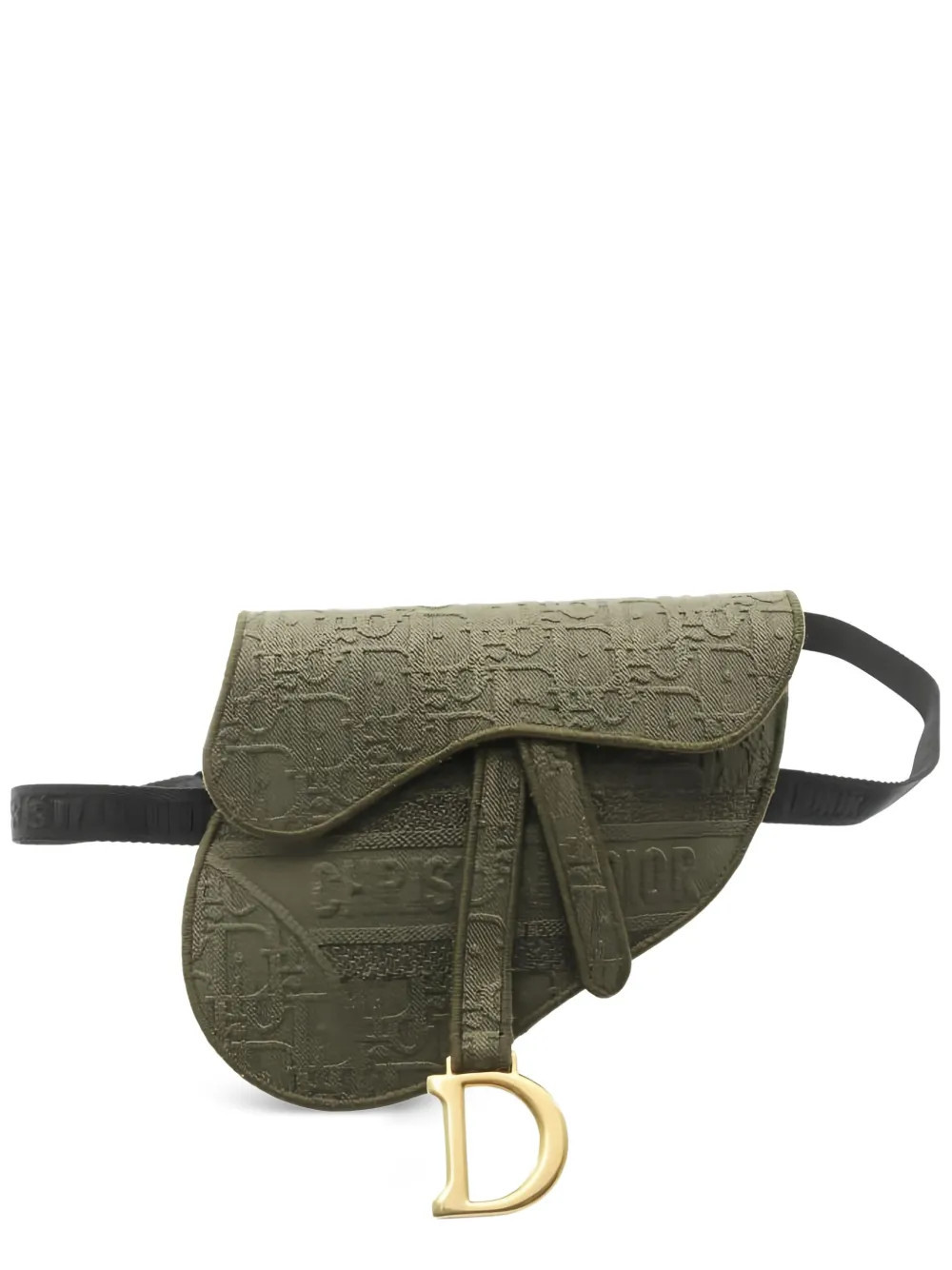 Christian Dior Pre-Owned Saddle Oblique belt bag - Green | Farfetch Global