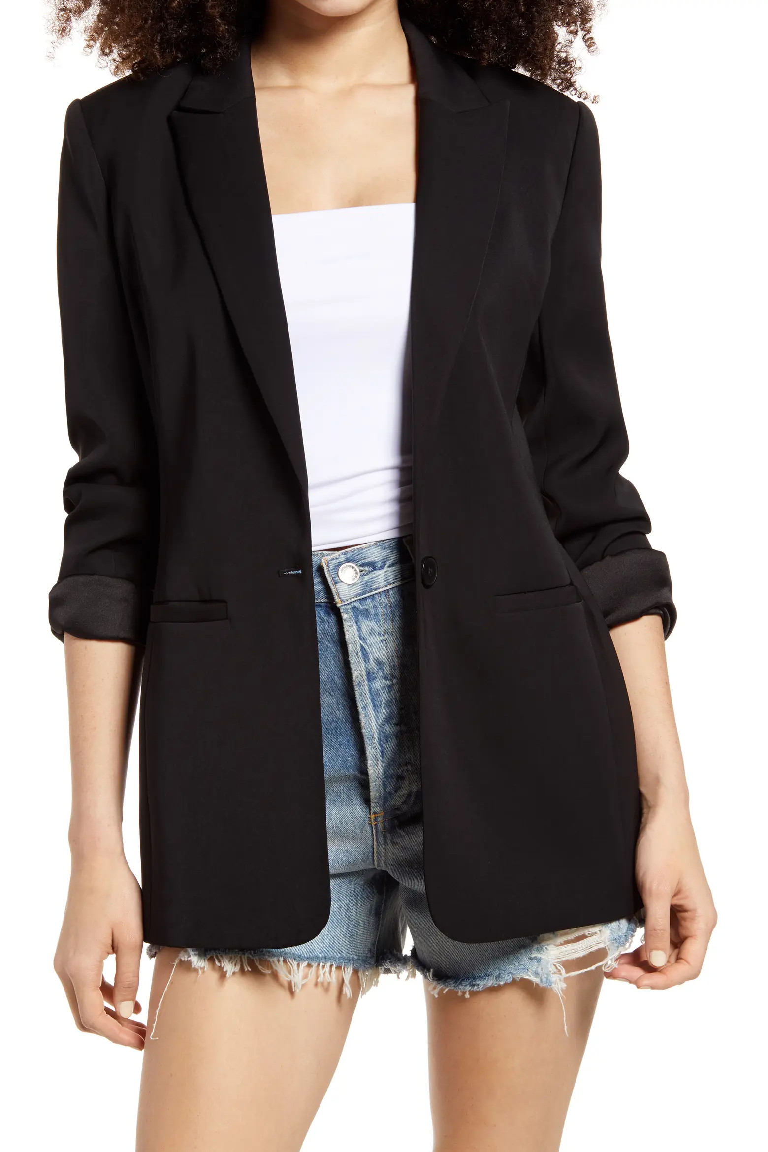 Tailored Single Button Blazer (Women) | Nordstrom | Nordstrom