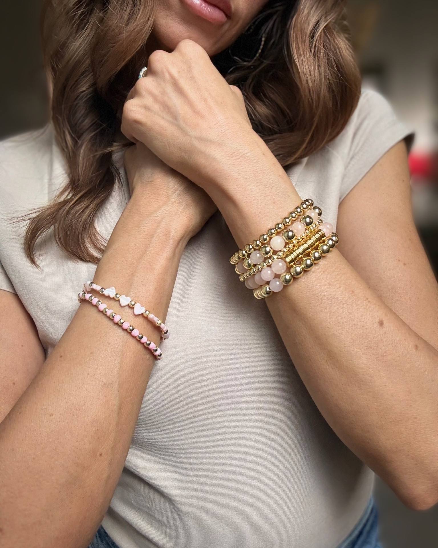 Beautiful bracelets from Cocos Beads & co 😍 What I’m Wearing: 
The Ava Stack 
The Dolly 
The Lucy 
(Note: Bracelets are available in different size options & are all customizable. Known for their gold-filled bracelet stacks!)

#LTKootd #LTKgrwm #LTKSeasonal