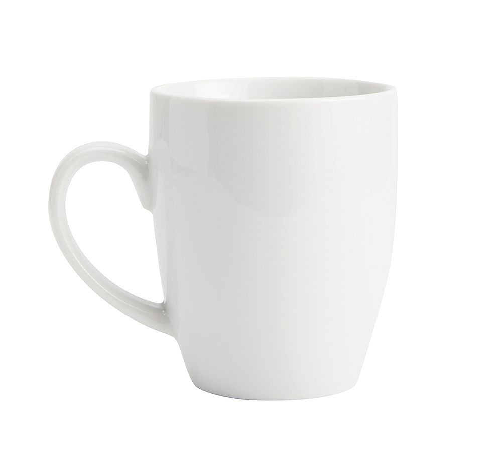 Caterer's Box Porcelain Mugs, Set of 12 - White | Pottery Barn (US)