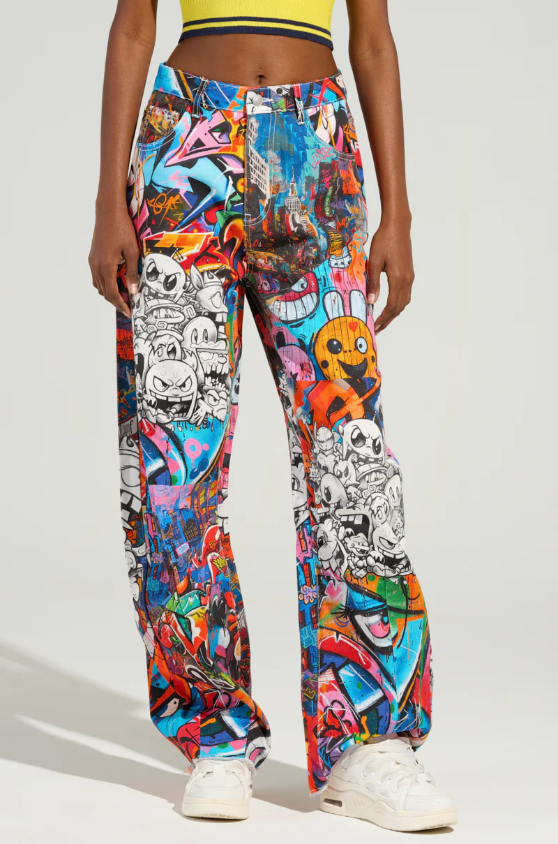 SAMMIE CARTOON DENIM JEANS | AKIRA