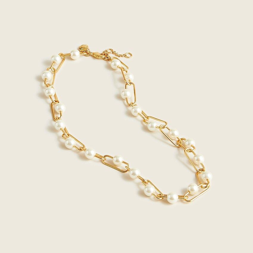 Pearl-and-chain bracelet | J.Crew US