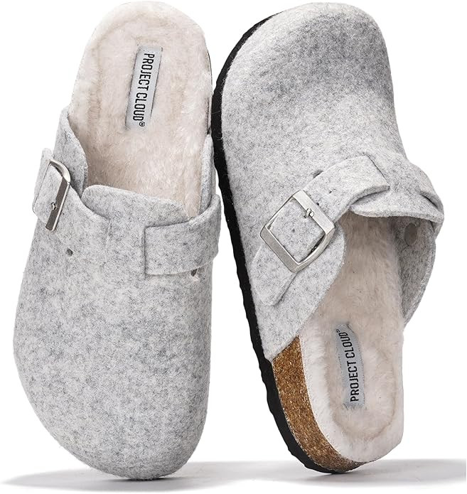 Project Cloud Genuine Leather Footbed Clogs for Women - Memory Foam Arch Support Slippers for Wom... | Amazon (US)
